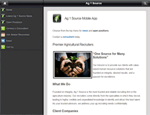 Tablet Screenshot of ag1source.com